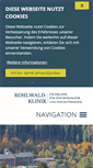 Mobile Screenshot of kohlwald-klinik.de
